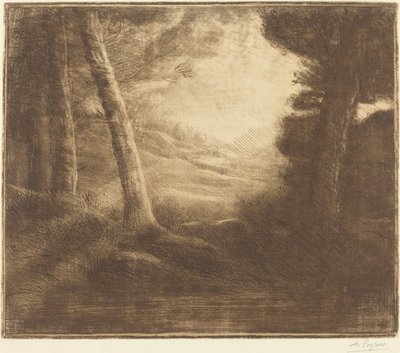 ウォーターズ エッジ バイ モーニング ライト 作： Alphonse Legros
