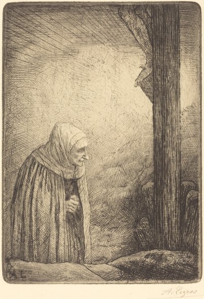 十字架のふもとの女 (Femme au calvaire) 作： Alphonse Legros