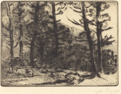 ウッズインウィンターサン、2枚目はウッズウィンターサンインザウッズ。 作： Alphonse Legros