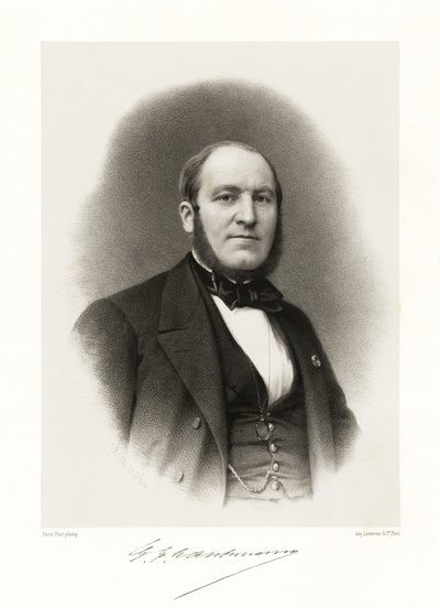 ジョルジュ・ウジェーヌ・オスマン、1865-66 作： Alphonse Leon Noel