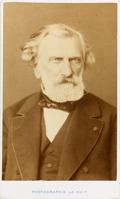 作曲家アンブロワーズ トーマス 1811 ～ 1896 年の肖像画。 作： Alphonse Liebert