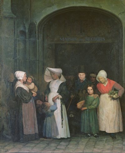 避難所の家、1840年頃 作： Alphonse Louis Pierre Trimolet
