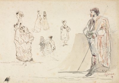 図のスケッチ 作： Alphonse Marie Adolphe de Neuville
