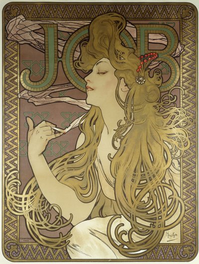 ジョブ、1896 作： Alphonse Mucha