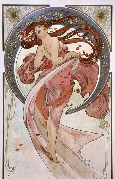 ミュシャの「ダンス 作： Alphonse Mucha