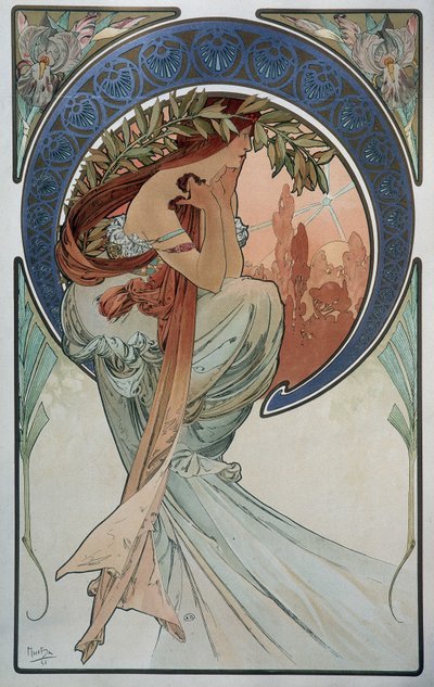 ミュシャの「詩 作： Alphonse Mucha