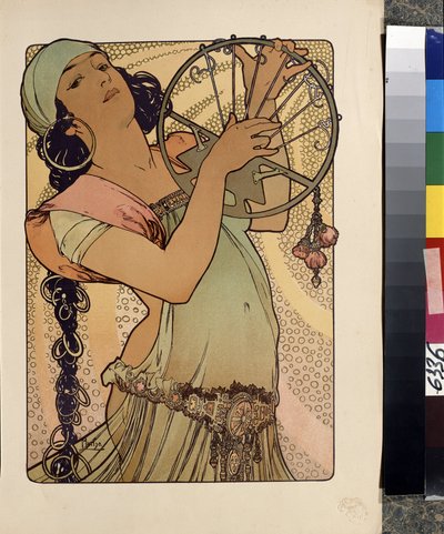 サロメ。 Oeuvre de Alfons Maria Mucha (アルフォンス・マリー・ミュシャ) 作： Alphonse Marie Mucha