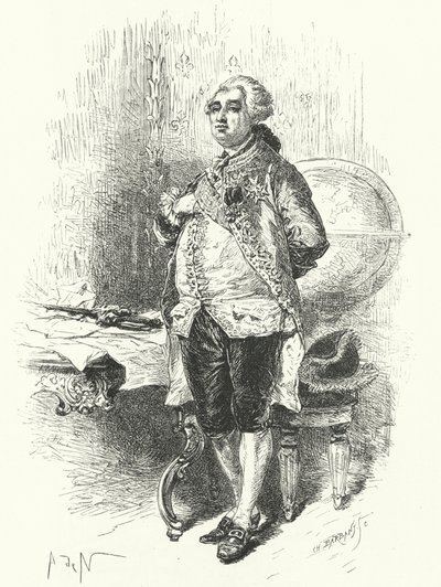 フランス国王ルイ16世 作： Alphonse Marie de after Neuville