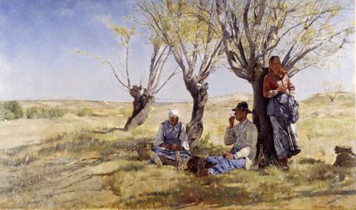 ルー・グスタ、アングル（アヴィニョン）のガリーグの味 Alphonse Moutte（1840-1913）による絵画 必須の言及：プロヴァンス・マルセイユのコレクション財団について 作： Alphonse Moutte