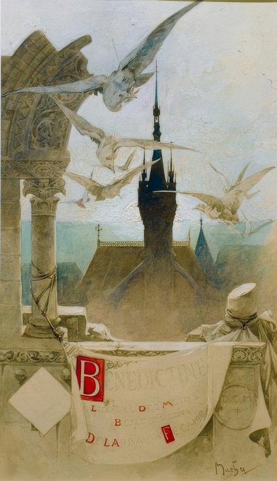 ベネディクティン 作： Alphonse Mucha