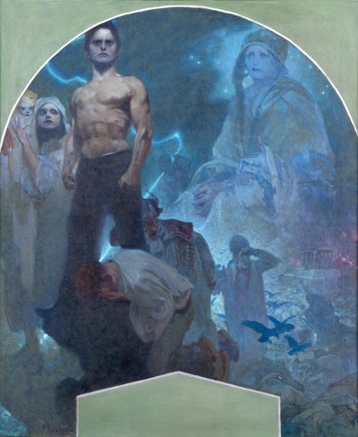 自分の力IIで、1911 作： Alphonse Mucha
