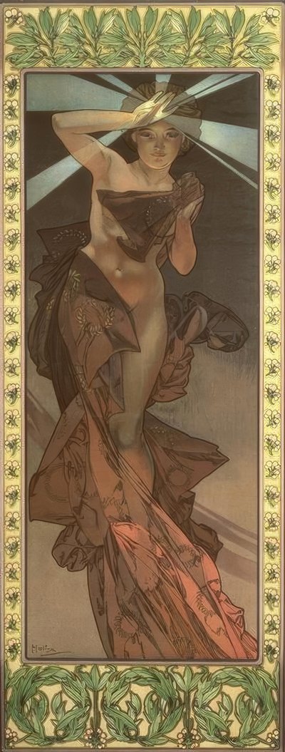 モーニングスター 作： Alphonse Mucha