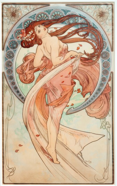 ダンス 作： Alphonse Mucha