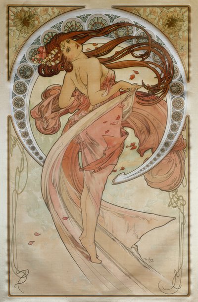 ダンス 作： Alphonse Mucha