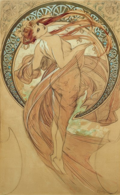 ダンス 作： Alphonse Mucha