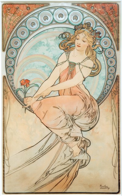 絵画 作： Alphonse Mucha