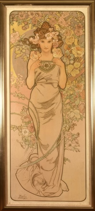 バラ 作： Alphonse Mucha