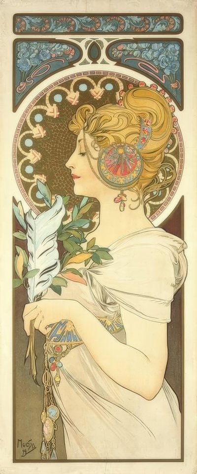 フェザー 作： Alphonse Mucha