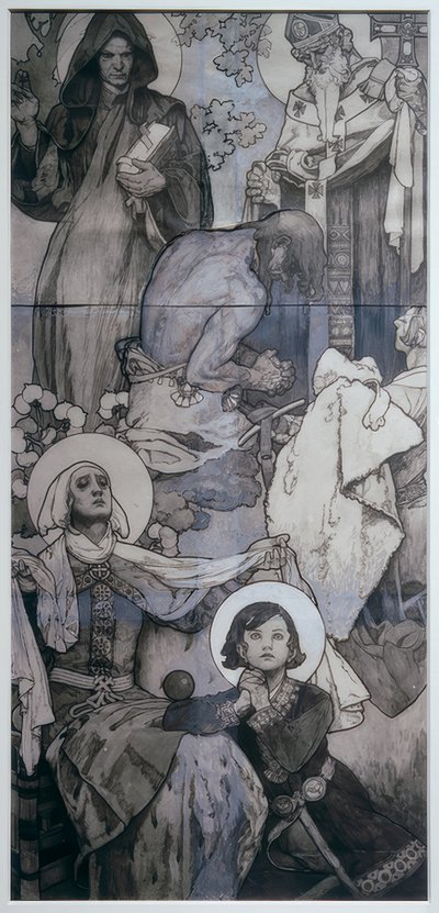 プラハの聖ヴィート教会の窓 作： Alphonse Mucha