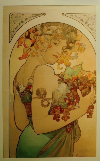 果実 作： Alphonse Mucha