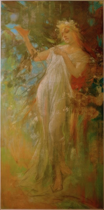 春 作： Alphonse Mucha