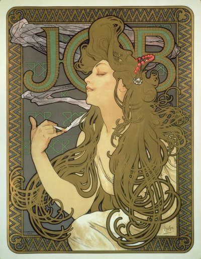 ジョブ 作： Alphonse Mucha