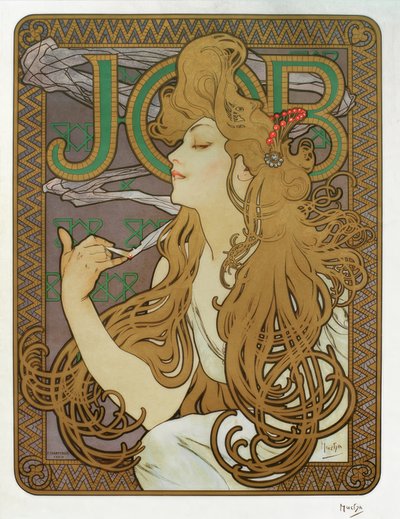 ジョブ 作： Alphonse Mucha