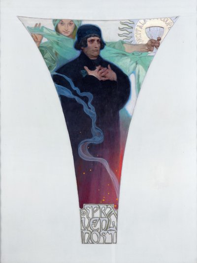 ジョンハス、1911年 作： Alphonse Mucha