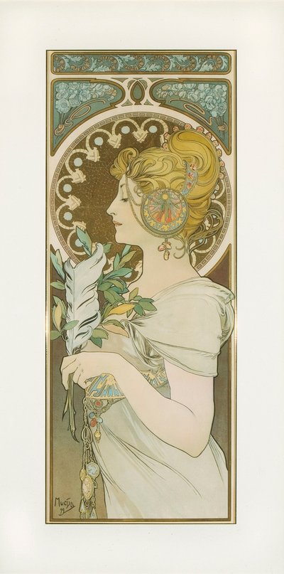 フェザー 作： Alphonse Mucha