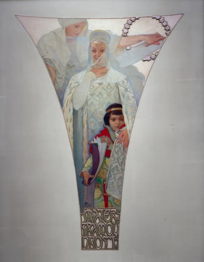 母性の知恵 - エリスカ・プレミスロヴナ 作： Alphonse Mucha