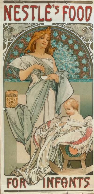 ネスレの乳幼児向け食品 作： Alphonse Mucha