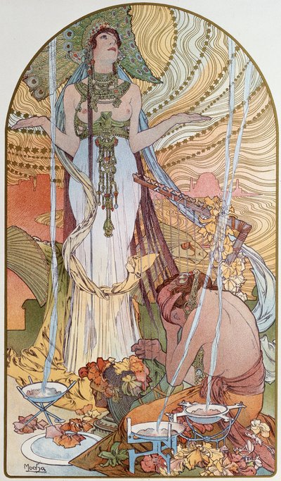 サランボ、1897年。 作： Alphonse Mucha