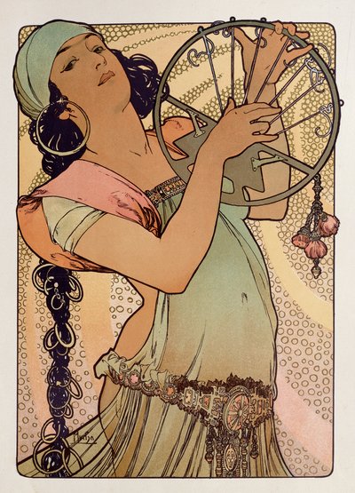 サロメ、1897。 作： Alphonse Mucha
