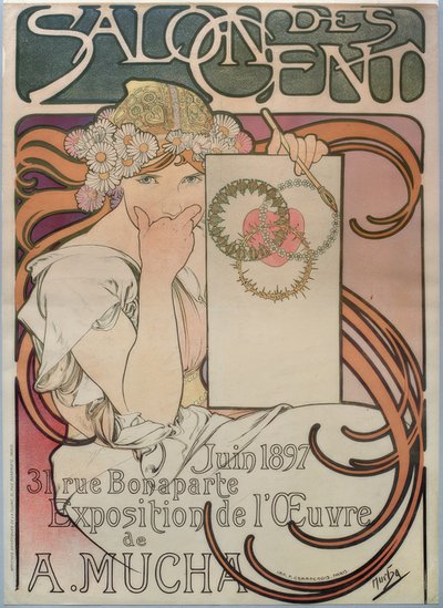 サロン・デ・セント 作： Alphonse Mucha