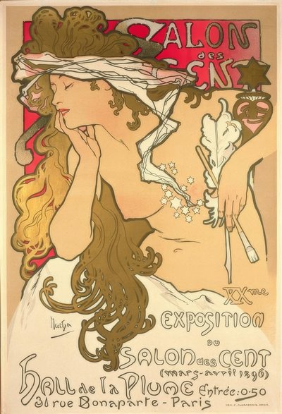 百サロン 作： Alphonse Mucha