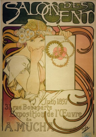 百サロン 作： Alphonse Mucha