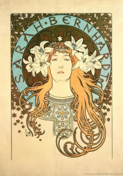 サラ・ベルナール 作： Alphonse Mucha