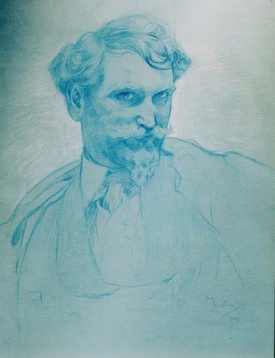 自画像 作： Alphonse Mucha