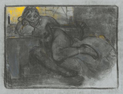 アブサン・ドリンカー、1900-1905 作： Alphonse Mucha