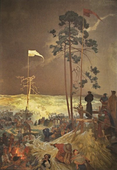 ミーティングNa KrizkachサイクルThe Slav Epic 作： Alphonse Mucha