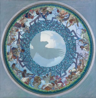 スラブ統一、1910-1911 作： Alphonse Mucha