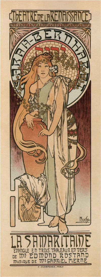 サマリアの女ポスター 作： Alphonse Mucha