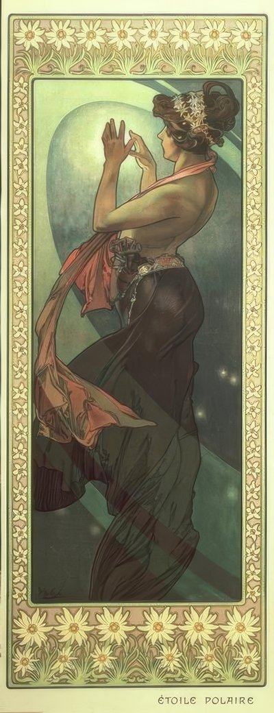 北極星 作： Alphonse Mucha
