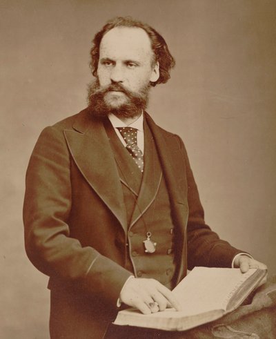 作曲家シャルル・ルネプヴーの肖像 1840～1910年、1875年。 作： Alphonse Terpereau