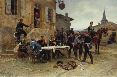ディスパッチ・ベアラー、1880年。 作： Alphonse de Neuville