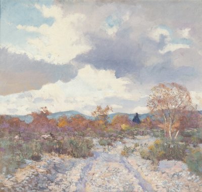パームスプリングス、1925年頃（キャンバスに油彩） 作： Alson Skinner Clark