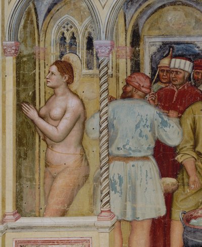 サンタ・ルチアの殉教（フレスコ画） 作： Altichiero da Zevio