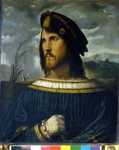 チェーザレ・ボルジア（1475年～1507年）...アルトベッロ・メローネによる絵画 16世紀アカデミア・カッラーラベルガモ 作： Altobello Melone