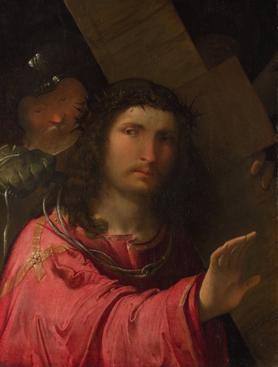 十字架を運ぶキリスト、1515年 作： Altobello Melone