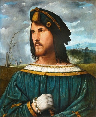 チェーザレ・ボルジアこと紳士の肖像（1475-1507年） 作： アルトベロメロン